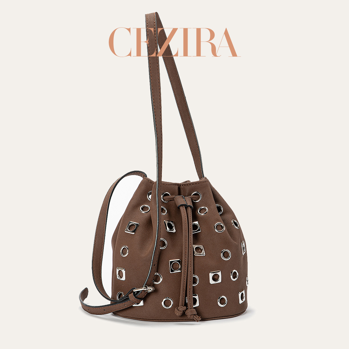 Luxury Bags That Are Vegan - CR Damska Luksusowa Punkowa Torebka Wiadro