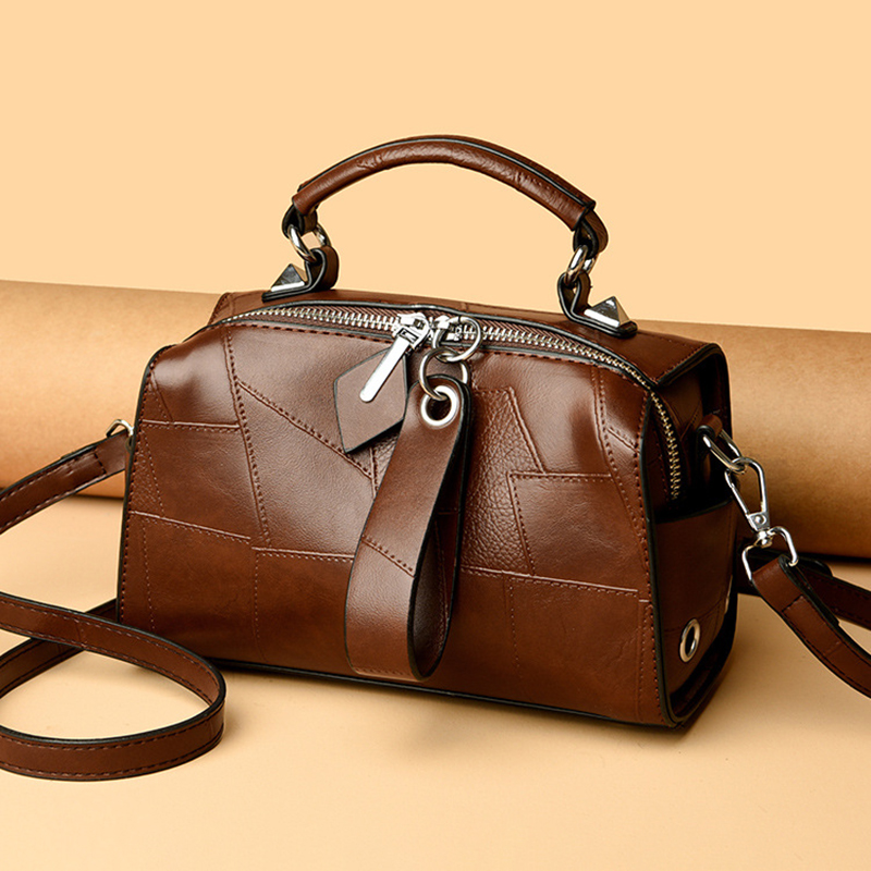 Luxury Bags Level - Damski plecak z prawdziwej skóry, prosta