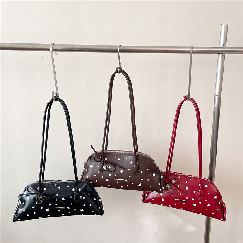 Luxury Bags Affordable - Nowa Torebka PU Stars Bow Zipper
