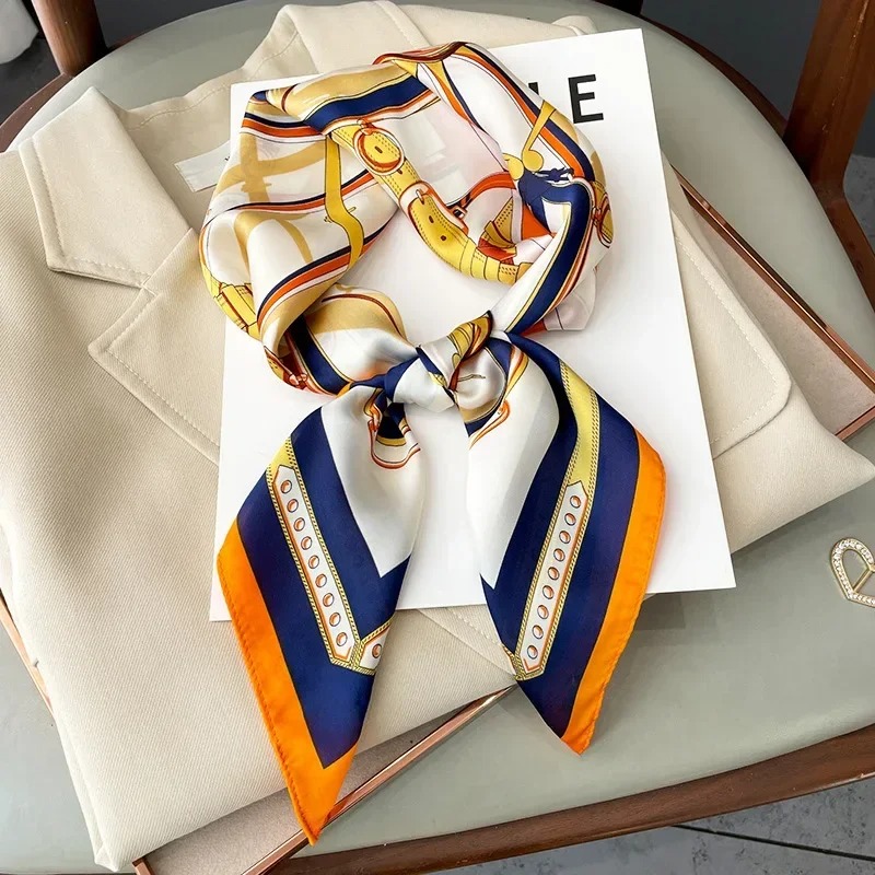 Luxury Bags Designer - Luksusowa, cienka, jedwabna kwadratowa apaszka damska