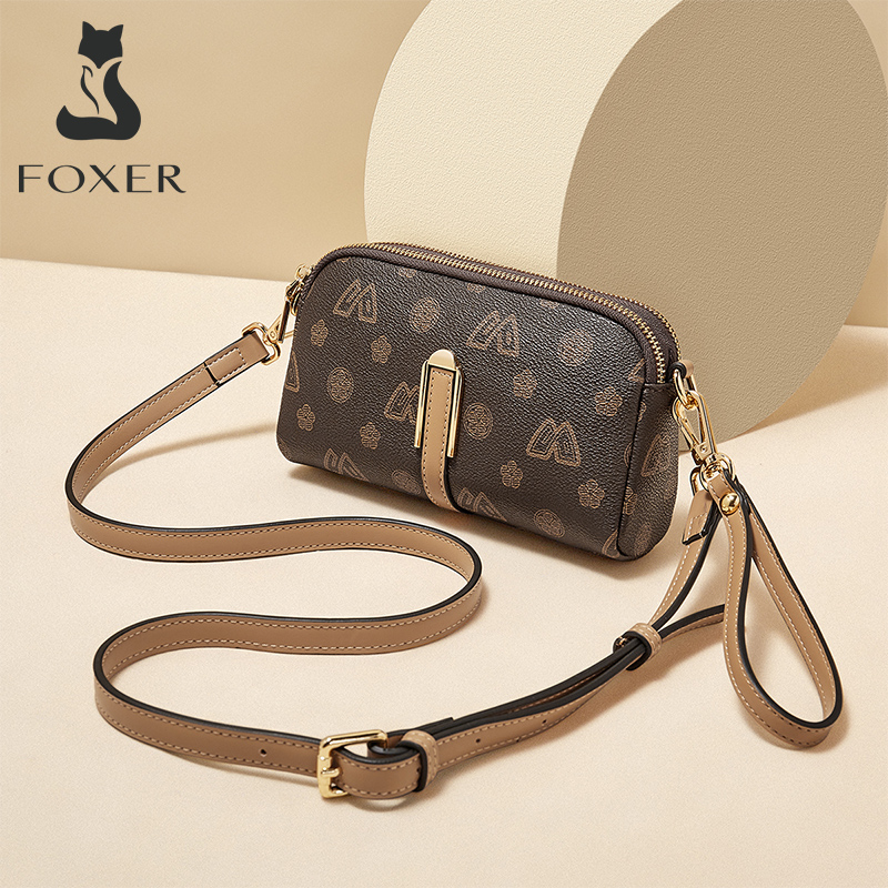 Luxury Bags Vip - FOXER Damska Mała Torebka Crossbody na