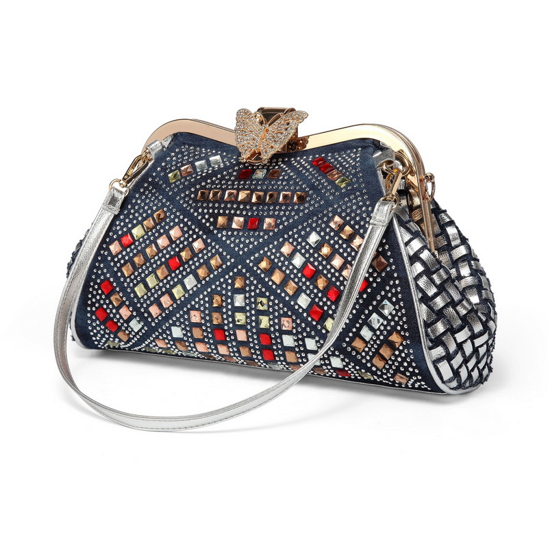 Luxury Bags Denim - Projektant Nowa damska torba Denim Pleciona