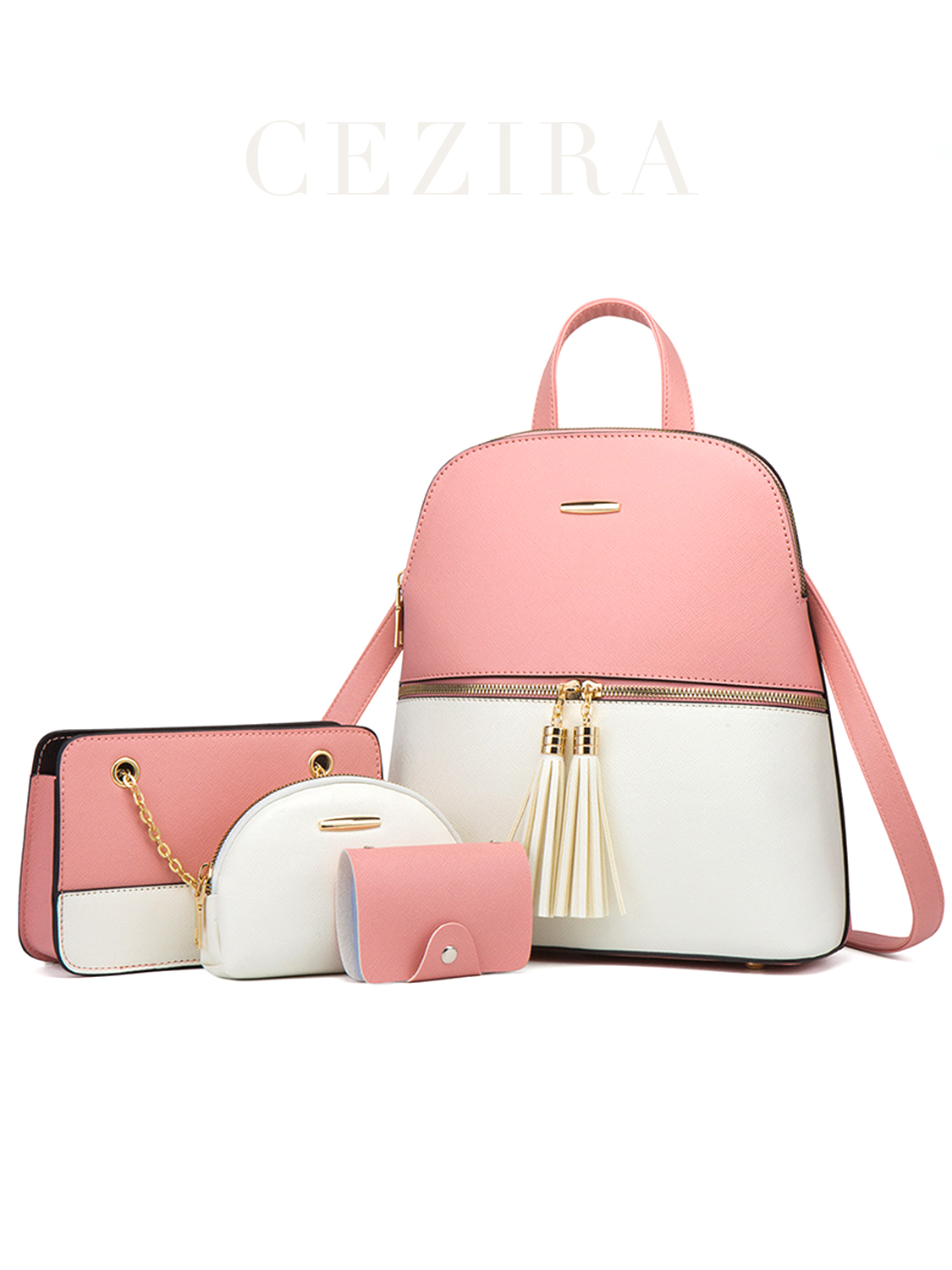 Luxury Bags That Are Vegan - 4-częściowy zestaw torebek damskich Fashion Design