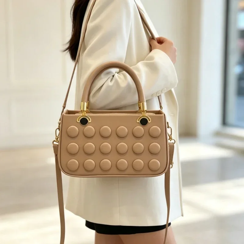 Luxury Bags From China - Stylowa torebka crossbody z prawdziwej skóry
