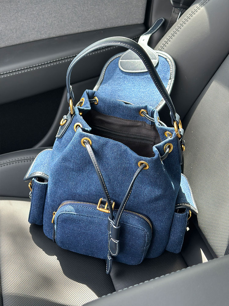 Damski plecak w kolorze denim  – Luxury Bags Denim recenzja i cena