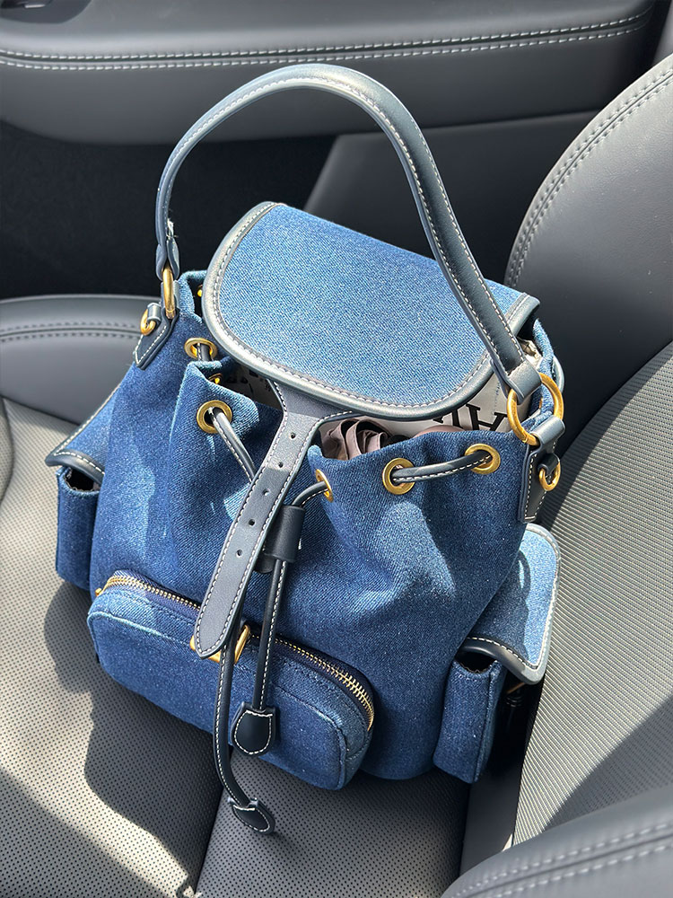 Damski plecak w kolorze denim  – Luxury Bags Denim recenzja i cena