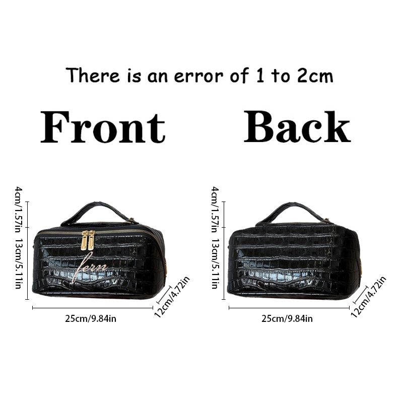 Haftowana kosmetyczka Croc, pe – Luxury Bags That Are Vegan recenzja i cena